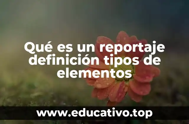 Características que definen un reportaje
