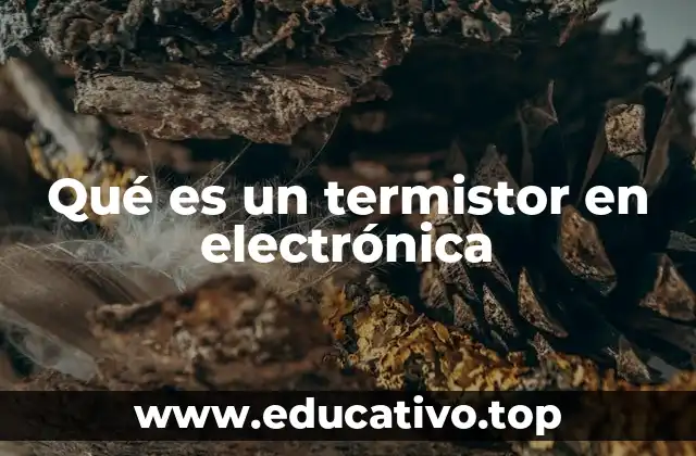 Qué es un termistor en electrónica
