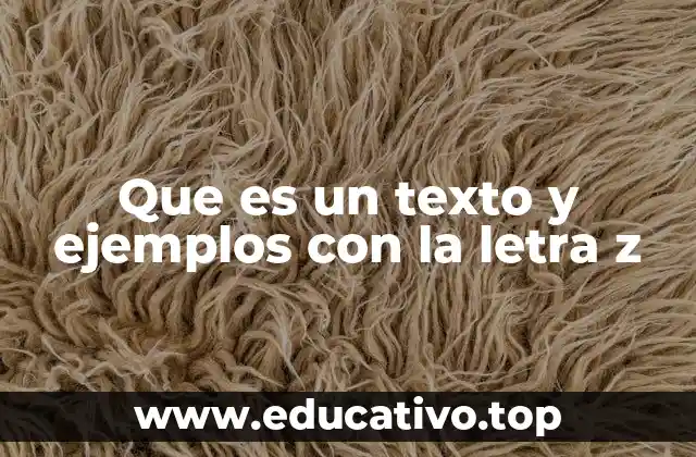 El uso de la letra z en la construcción de textos