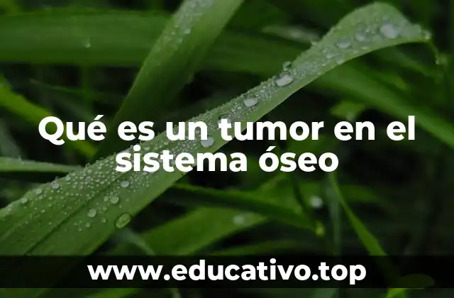 Qué es un tumor en el sistema óseo