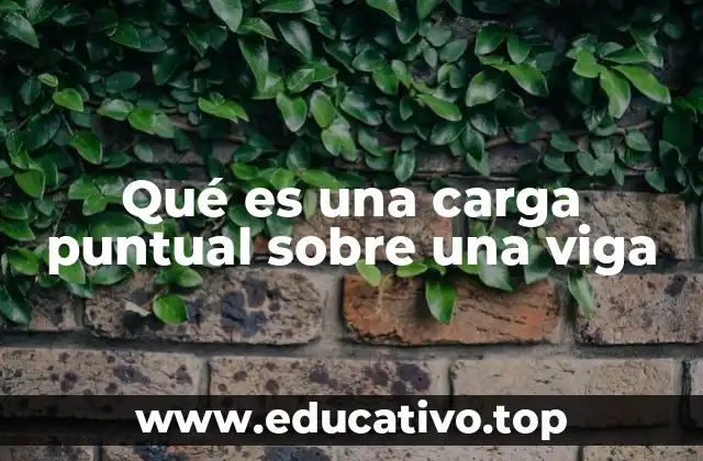 Qué es una carga puntual sobre una viga