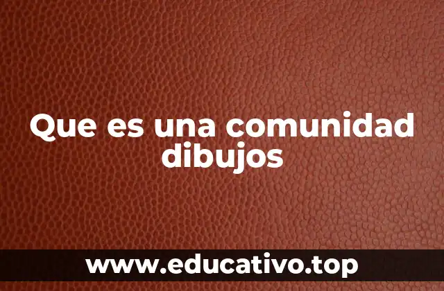 Que es una comunidad dibujos