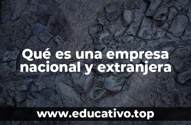 Características distintivas entre empresas nacionales y extranjeras