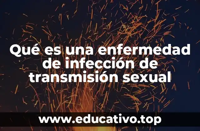 Qué es una enfermedad de infección de transmisión sexual