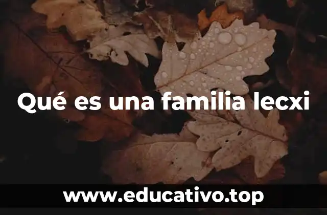 Qué es una familia lecxi
