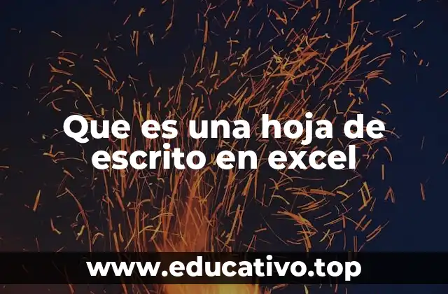 La estructura básica de una hoja de cálculo