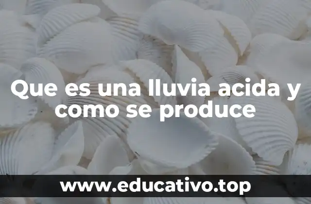 Causas principales detrás de la formación de la lluvia ácida