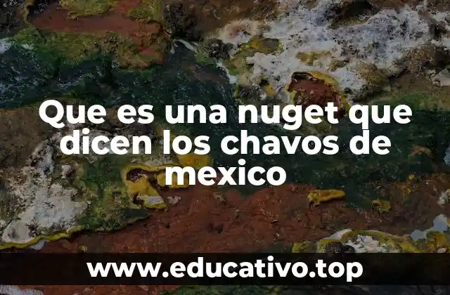 Que es una nuget que dicen los chavos de mexico