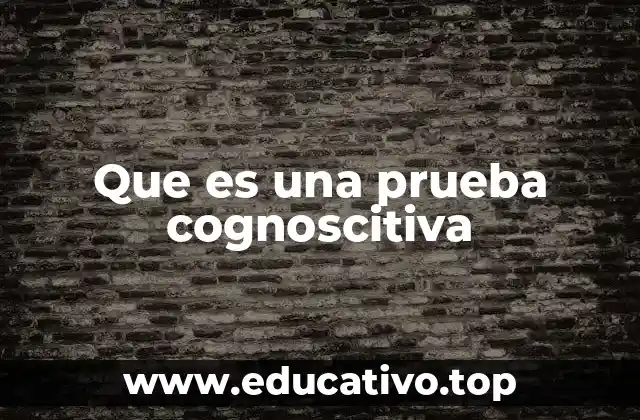 El rol de las pruebas cognoscitivas en la evaluación psicológica