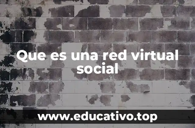 Que es una red virtual social