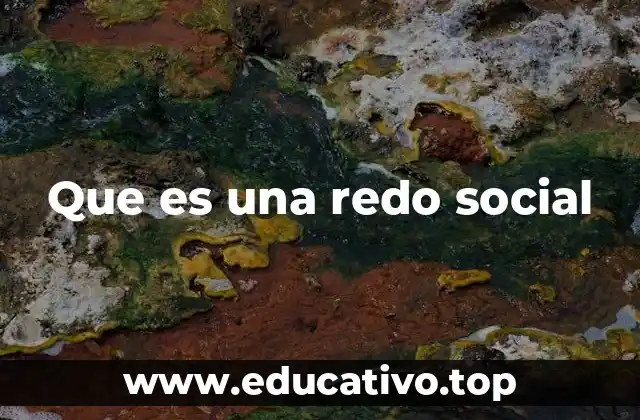 Que es una redo social