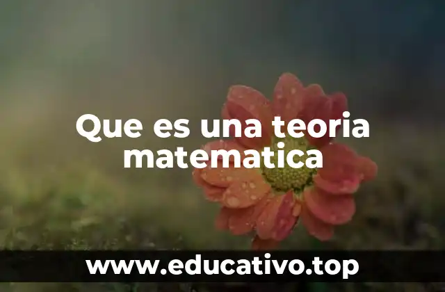 Fundamentos que sustentan una teoría matemática