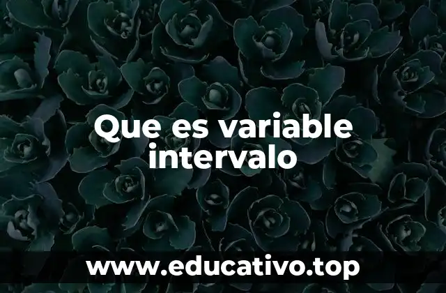 Características y aplicaciones de las variables de intervalo