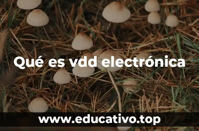 Qué es vdd electrónica