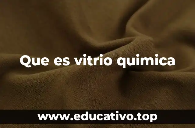 El papel del vitrio en la química tradicional