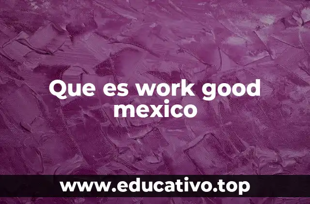 Que es work good mexico