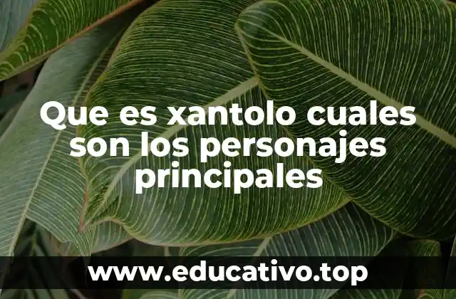 Que es xantolo cuales son los personajes principales
