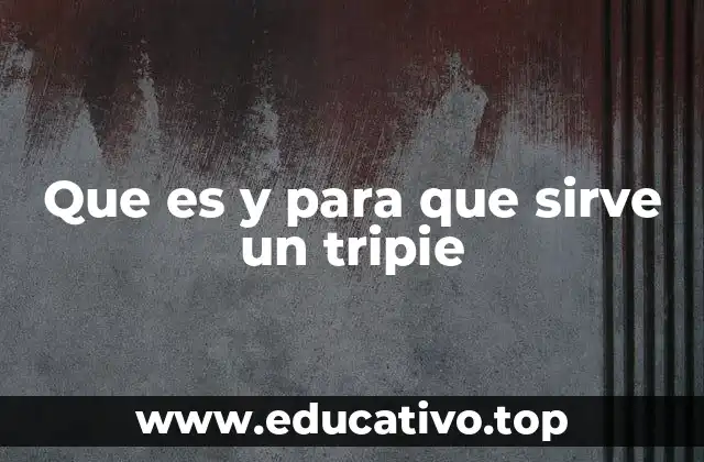 Que es y para que sirve un tripie