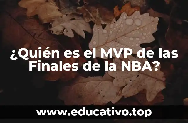 ¿Quién es el MVP de las Finales de la NBA?