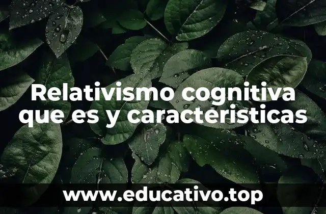 Relativismo cognitiva que es y caracteristicas