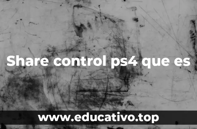 Share control ps4 que es