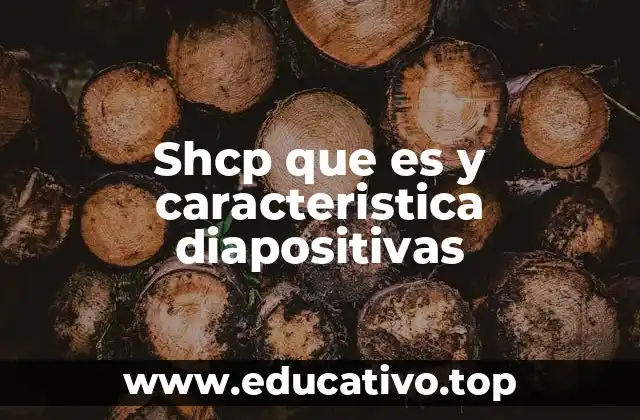 Shcp que es y caracteristica diapositivas