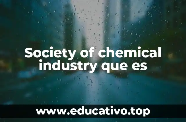 El papel de la Society of Chemical Industry en el avance científico