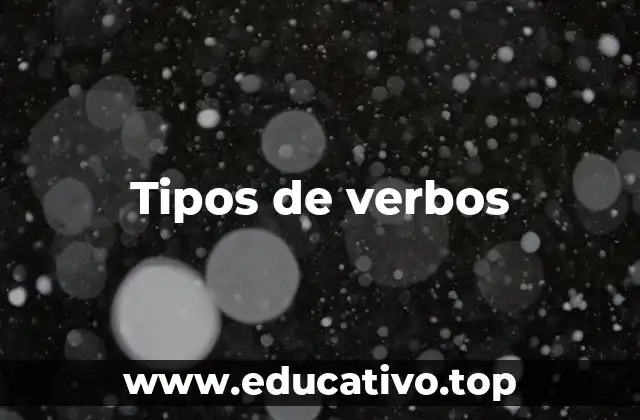Tipos de verbos