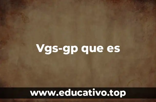 Contextos donde puede aparecer vgs-gp
