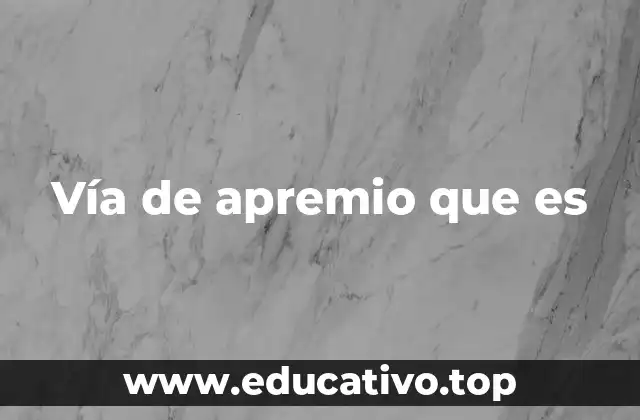 El papel de las vías de apremio en el cumplimiento judicial