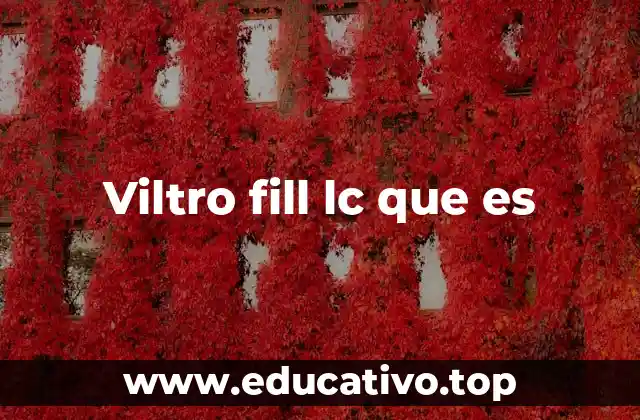 Viltro fill lc que es