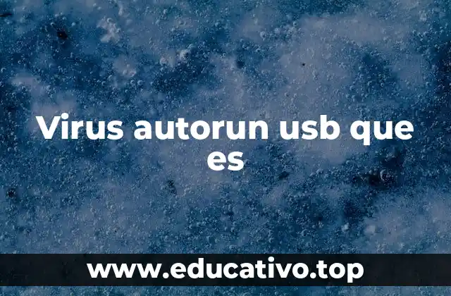 Cómo se propaga un virus autorun USB