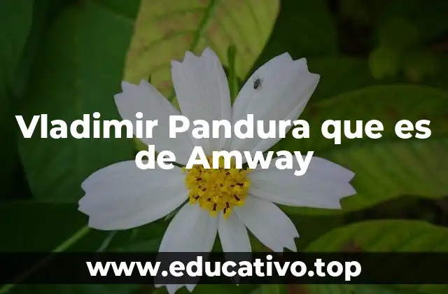 Vladimir Pandura que es de Amway