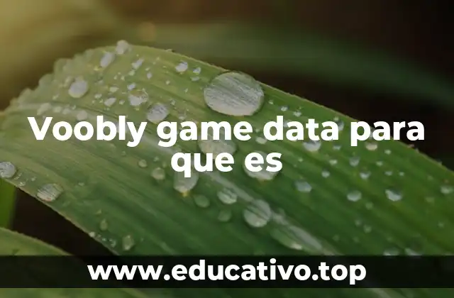 Voobly game data para que es