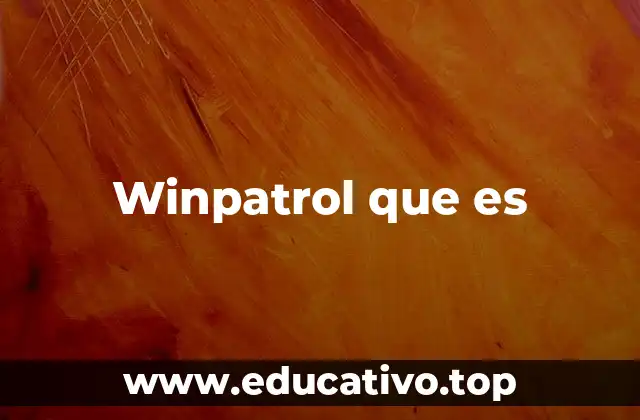 Cómo funciona Winpatrol sin mencionar directamente el nombre