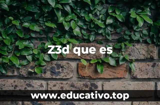 Z3d que es